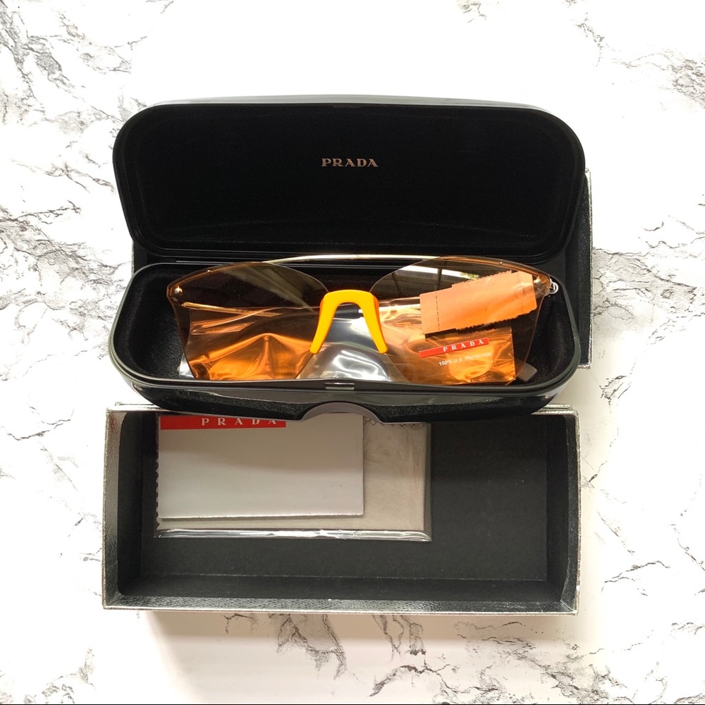 NWT PRADA LINEA ROSSA 64mm Cat Eye Sunglasses - Picture 7 of 9